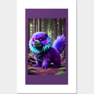 Cute Fluffy Monster 003 Posters and Art